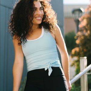 Sky Knot Just a Cute Tank